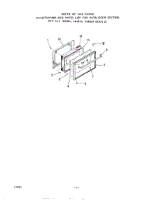 07 - Oven Door parts for Whirlpool Range 1433W2A from AppliancePartsPros.com
