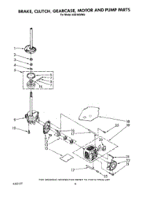 06 - Brake, Clutch, Gearcase, Motor And Pump parts for Whirlpool Washer AX5133VG0 from AppliancePartsPros.com