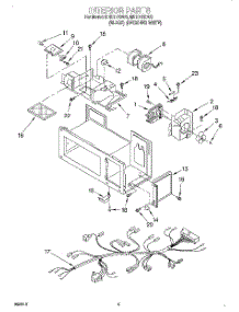 05 - Interior, Lit / Optional parts for Whirlpool Microwave MHE11RDB6 from AppliancePartsPros.com