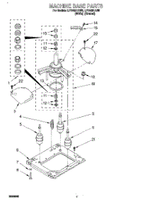 06 - Machine Base parts for Whirlpool Washer LPR4231AN0 from AppliancePartsPros.com