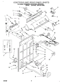 02 - Control And Rear Panel parts for Whirlpool Washer LSP8244BW0 from AppliancePartsPros.com