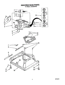 08 - Machine Base parts for Whirlpool Washer LA9480XWG2 from AppliancePartsPros.com
