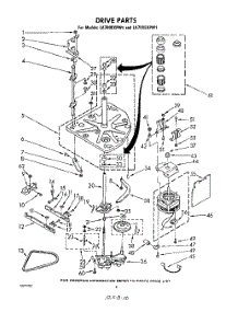 03 - Drive parts for Whirlpool Washer LA7000XPW1 from AppliancePartsPros.com
