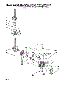 05 - Brake, Clutch, Gearcase, Motor & Pump parts for Whirlpool Washer RAL5144BW0 from AppliancePartsPros.com