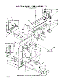 03 - Controls And Rear Panel parts for Whirlpool Washer LA5800XTG1 from AppliancePartsPros.com