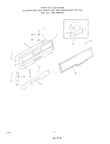 02 - Main Top parts for Whirlpool Range 1234W0A from AppliancePartsPros.com