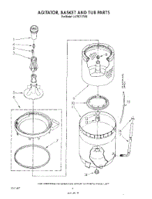 04 - Agitator, Basket And Tub parts for Whirlpool Washer LA7801XTG0 from AppliancePartsPros.com