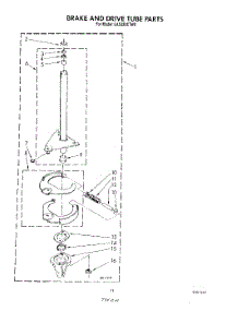 09 - Brake And Drive Tube parts for Whirlpool Washer LA5320XTM0 from AppliancePartsPros.com