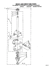 09 - Brake And Drive Tube parts for Whirlpool Washer LLV7244AW0 from AppliancePartsPros.com
