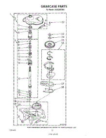 10 - Gearcase parts for Whirlpool Washer LA5420XTW0 from AppliancePartsPros.com