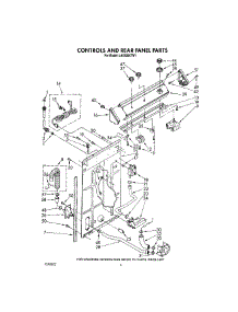 03 - Controls And Rear Panel parts for Whirlpool Washer LA5530XTW1 from AppliancePartsPros.com