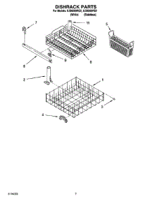 06 - Dishrack Parts, Optional Parts (Not Included) parts for Whirlpool Dishwasher IUD6000RS2 from AppliancePartsPros.com