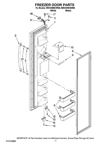 07 - Freezer Door Parts parts for Maytag Refrigerator MSD2258KGW00 from AppliancePartsPros.com