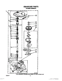 10 - Gearcase parts for Whirlpool Washer LA5580XTG1 from AppliancePartsPros.com