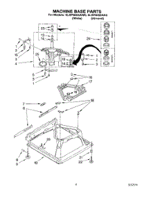 06 - Machine Base parts for Whirlpool Washer 6LSP8255AW0 from AppliancePartsPros.com