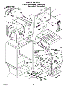 02 - Liner Parts parts for Kitchenaid Refrigerator KTLA22KRSS01 from AppliancePartsPros.com