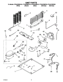 05 - Unit Parts parts for Kitchenaid Refrigerator KTRA22EMWH03 from AppliancePartsPros.com