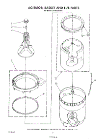 04 - Agitator, Basket And Tub parts for Whirlpool Washer LA4800XTG0 from AppliancePartsPros.com