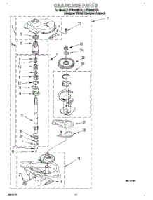 09 - Gearcase parts for Whirlpool Washer LST9355BQ0 from AppliancePartsPros.com