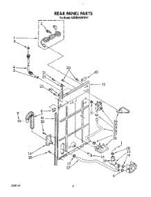 04 - Rear Panel parts for Kitchenaid Washer KAWE960WWH1 from AppliancePartsPros.com