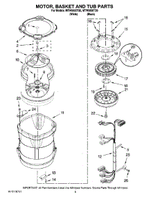 03 - Motor, Basket And Tub Parts parts for Maytag Washer MTW6600TB0 from AppliancePartsPros.com