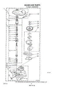 10 - Gearcase parts for Whirlpool Washer LA8400XWM0 from AppliancePartsPros.com