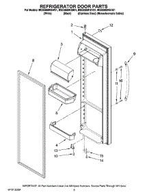 06 - Refrigerator Door Parts parts for Maytag Refrigerator MSD2669KEW01 from AppliancePartsPros.com