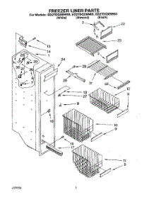 04 - Freezer Liner parts for Whirlpool Refrigerator ED27DQXBW00 from AppliancePartsPros.com