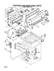 03 - Controls And Rear Panel parts for Whirlpool Washer RAM4131AW0 from AppliancePartsPros.com