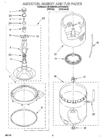 04 - Agitator, Basket And Tub parts for Whirlpool Washer LST7233AW1 from AppliancePartsPros.com