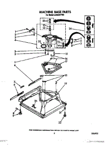 07 - Machine Base parts for Whirlpool Washer LA5558XTN0 from AppliancePartsPros.com