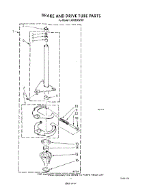 09 - Brake And Drive Tube parts for Whirlpool Washer LA8400XWF0 from AppliancePartsPros.com