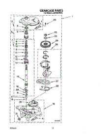 11 - Gearcase parts for Whirlpool Washer LA9480XWG2 from AppliancePartsPros.com