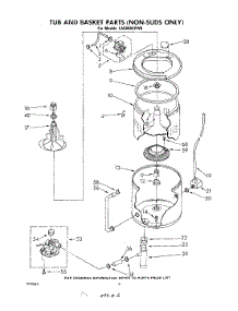 05 - Tub And Basket (Non-Suds Only) parts for Whirlpool Washer LA5805XPW0 from AppliancePartsPros.com