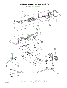 03 - Motor And Control Parts parts for Whirlpool Mixer 5KSM150PSBGR0 from AppliancePartsPros.com