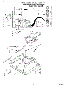 06 - Machine Base parts for Whirlpool Washer 4LSC9255AQ1 from AppliancePartsPros.com