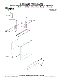 09 - Upper And Lower Rack Parts parts for Whirlpool Dishwasher CDU650AWW37 from AppliancePartsPros.com