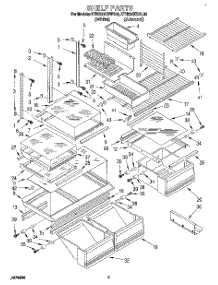04 - Shelf, Lit / Optional parts for Kitchenaid Refrigerator KTHS20KBWH00 from AppliancePartsPros.com