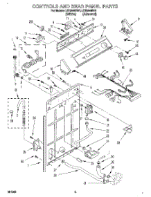 02 - Controls And Rear Panel parts for Whirlpool Washer LST9245BW1 from AppliancePartsPros.com