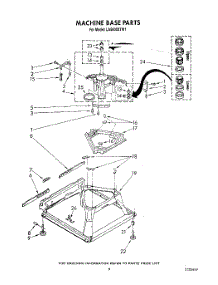 08 - Machine Base parts for Whirlpool Washer LA5800XTF1 from AppliancePartsPros.com