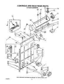 03 - Controls And Rear Panel parts for Whirlpool Washer 6LA6300XTW2 from AppliancePartsPros.com