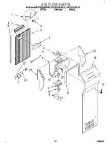 09 - Air Flow parts for Kitchenaid Refrigerator KSRP22QDWH02 from AppliancePartsPros.com