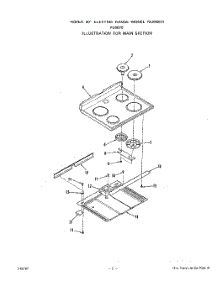 03 - Main parts for Whirlpool Range F5807W0 from AppliancePartsPros.com