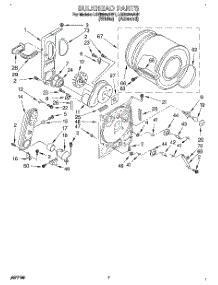04 - Bulkhead parts for Whirlpool Dryer LGR5644AW1 from AppliancePartsPros.com