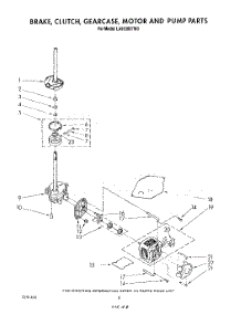 06 - Brake, Clutch, Gearcase, Motor And Pump parts for Whirlpool Washer LA5530XTG0 from AppliancePartsPros.com