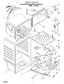 05 - Liner parts for Kitchenaid Refrigerator KTHD18KDWH03 from AppliancePartsPros.com