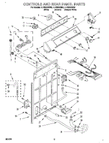02 - Controls And Rear Panel parts for Whirlpool Washer LLV8233BQ0 from AppliancePartsPros.com