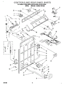 02 - Controls And Rear Panel parts for Whirlpool Washer 8LSR5132BW0 from AppliancePartsPros.com