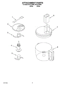 02 - Attachment Parts parts for Kitchenaid Food Processor KFP710WH0 from AppliancePartsPros.com