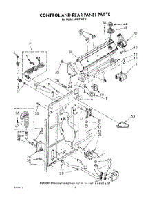 03 - Controls And Rear Panel parts for Whirlpool Washer LA5578XTG1 from AppliancePartsPros.com